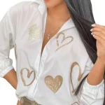 2023-Top-Selling-On-Similar-Deals-Spring-New-Fashion-Women-s-Heart-Hot-Stamping-Button-Up-2