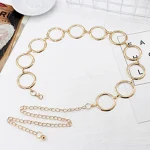 2024-New-Silver-Ring-Chain-Belt-Fashion-Elegant-Gold-Metal-Female-Round-Alloy-Women-Circle-Waist-3