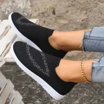 Black-Color-Knitted-Sneakers-for-Women-Summer-Non-Slip-Breathable-Socks-Shoes-Woman-Slip-On-Casual-3