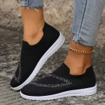 Black-Color-Knitted-Sneakers-for-Women-Summer-Non-Slip-Breathable-Socks-Shoes-Woman-Slip-On-Casual-4