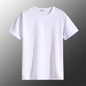 Casual-Summer-Short-Sleeve-T-Shirt-For-Men-Baggy-Breathable-O-Neck-Solid-Color-Tee-Tops-1