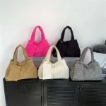 Corduroy-Large-Capacity-Fashion-Handbag-For-Women-Winter-Casual-Single-Shoulder-Armpit-Bag-Shopping-Totes-Trendy-2
