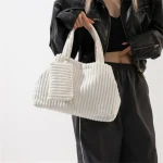 Corduroy-Large-Capacity-Fashion-Handbag-For-Women-Winter-Casual-Single-Shoulder-Armpit-Bag-Shopping-Totes-Trendy-3