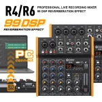 New-R6-R4-6-Channel-Multi-Audio-Mixer-99DSP-Stereo-Bluetooth-5-0-6-5mm-Output