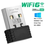 Wireless-WiFi-6-Adapter-AX286-802-11ax-2-4GHz-Free-Driver-USB-Network-Card-for-Win7