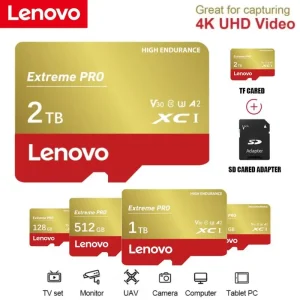 Lenovo-2TB-SD-Memory-Card-1TB-512GB-SD-Card-256GB-Ultra-fast-Transfer-Micro-TF-SD