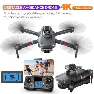 New-Drone-4K-HD-Brushless-Obstacle-Avoidance-Camera-RC-Quadrocopter-with-Light-Optical-Flow-Foldable-Helicopter